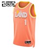 Dres Cleveland Cavaliers Max Strus Nike 2025-26 City Edition Naranča Swingman - Dječji